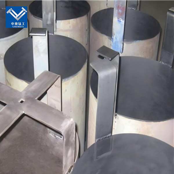 Titanium anode for electrolysis of seawater to produce chlorine